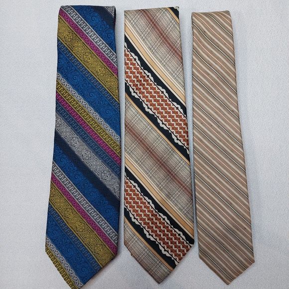 Men's Ties Lot of 6 Vintage Halston Puccini Wembley Regal Regalon Necktie Men - Picture 3 of 9